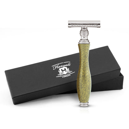 Haryali's Antique Double Edge Safety Razor - Gold - HARYALI LONDON