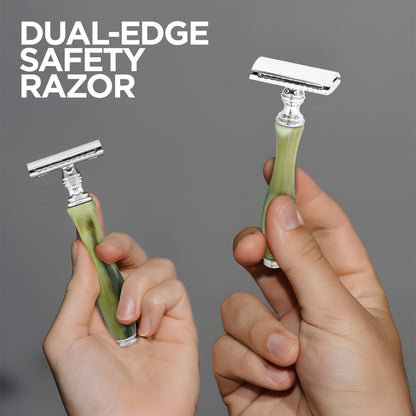 Haryali's Safety Razor - Tortoise Horn Imitation - HARYALI LONDON
