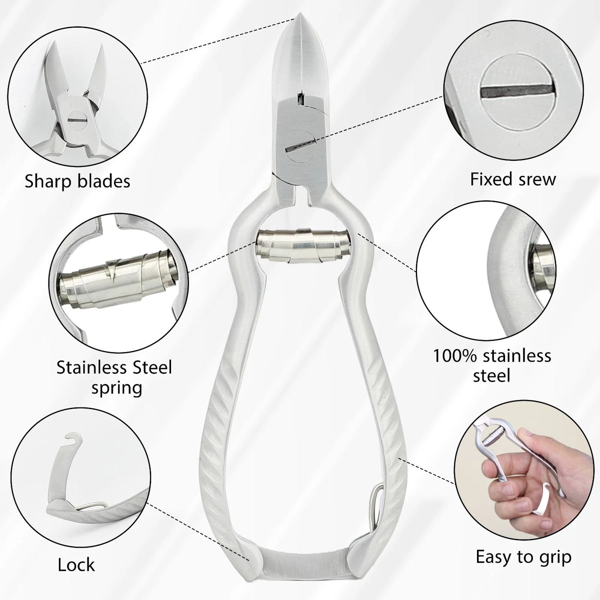 Premium Nail Nipper Toenail Clipper Salon Quality Tool - HARYALI LONDON