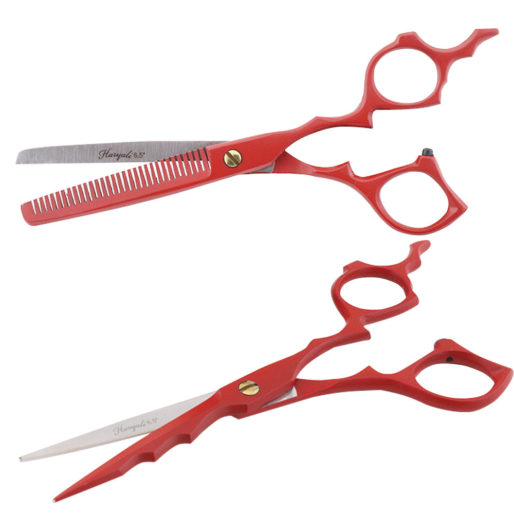 Matrood 6,5 Inch Kappersschaar & Uitdunschaar Set