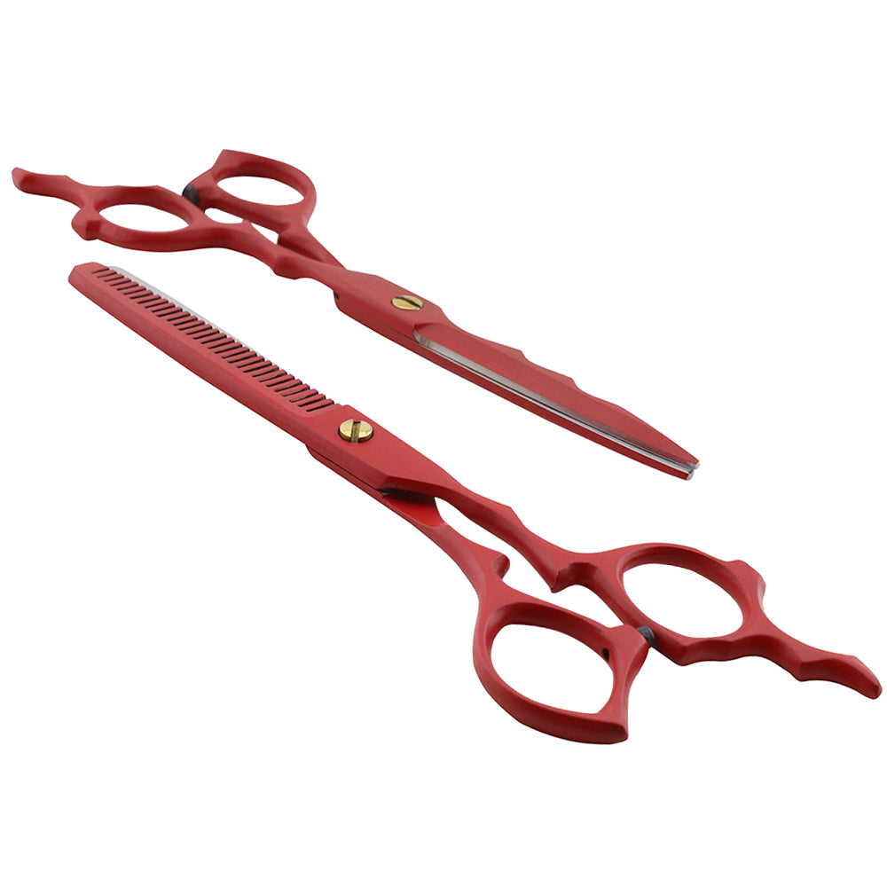 Matrood 6,5 Inch Kappersschaar & Uitdunschaar Set