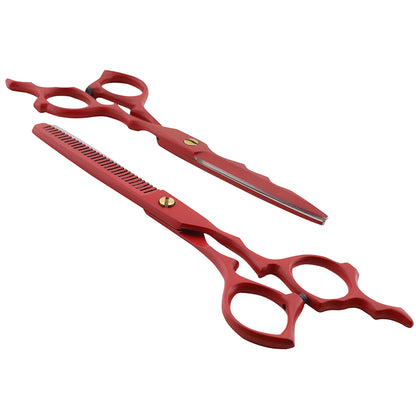 Matrood 6,5 Inch Kappersschaar & Uitdunschaar Set