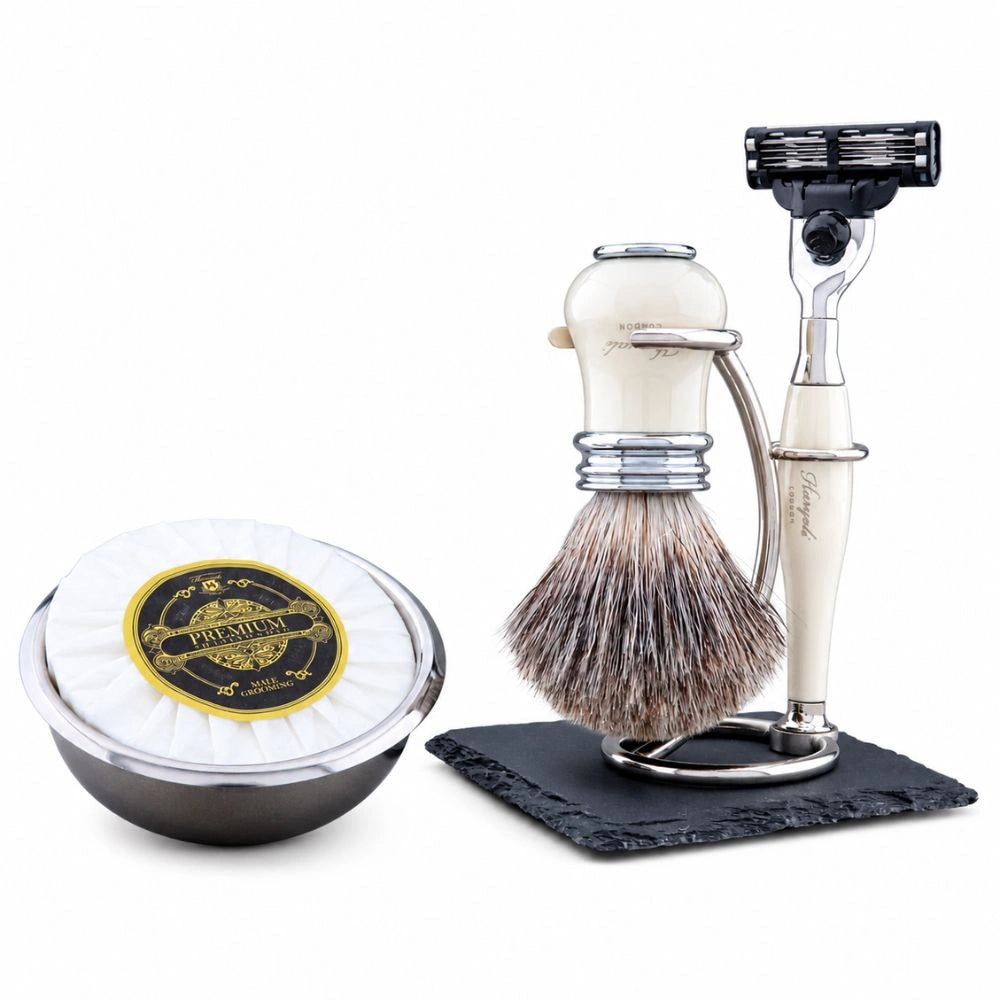 Haryali's Lille Assortiment Super Badger Scheerset