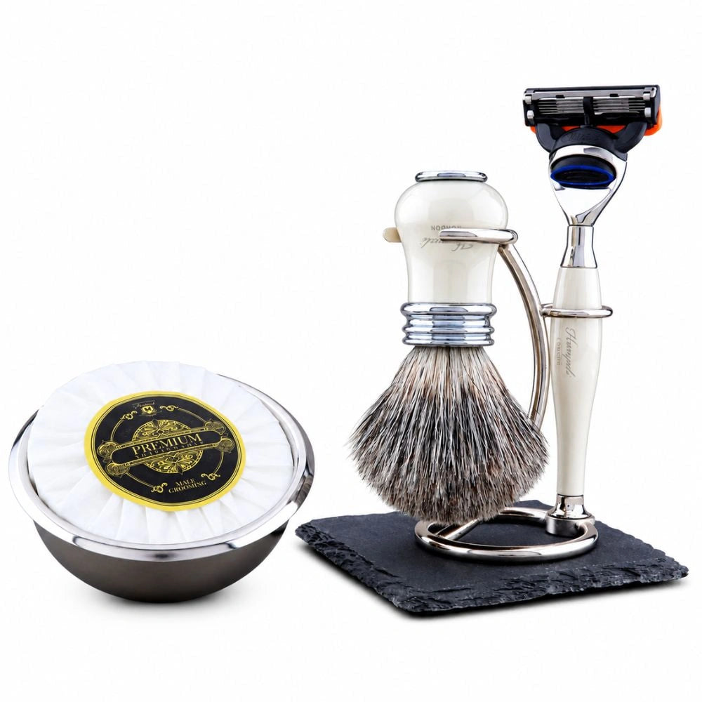 Haryali's Lille Assortiment Super Badger Scheerset