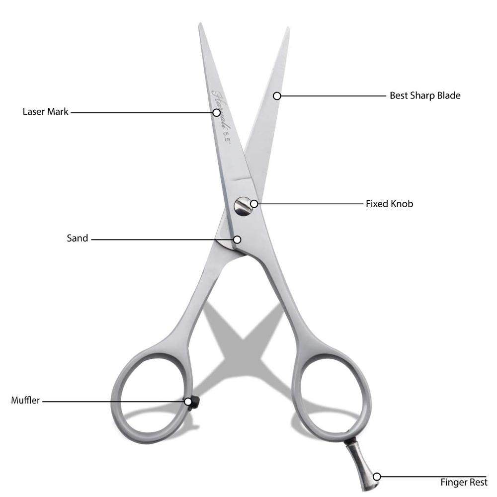 Haryali London 6.5” Silver Hair Cutting Sharp Scissors Set - HARYALI LONDON