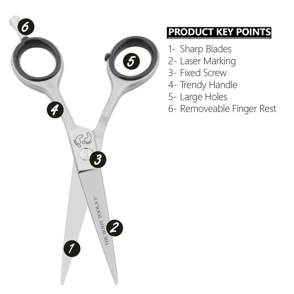 Beard & Mustache Hair Trimming Scissor + Beard Comb - HARYALI LONDON