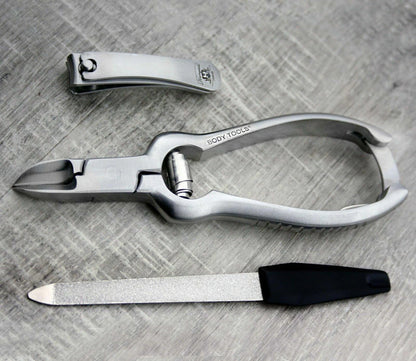 Professional Nail Clipper & Toenail Cutter Set with Nail File - HARYALI LONDON